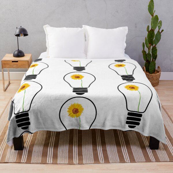 Item preview, Light Bulb With Yellow Flowers designed and sold by EIMgraphic.