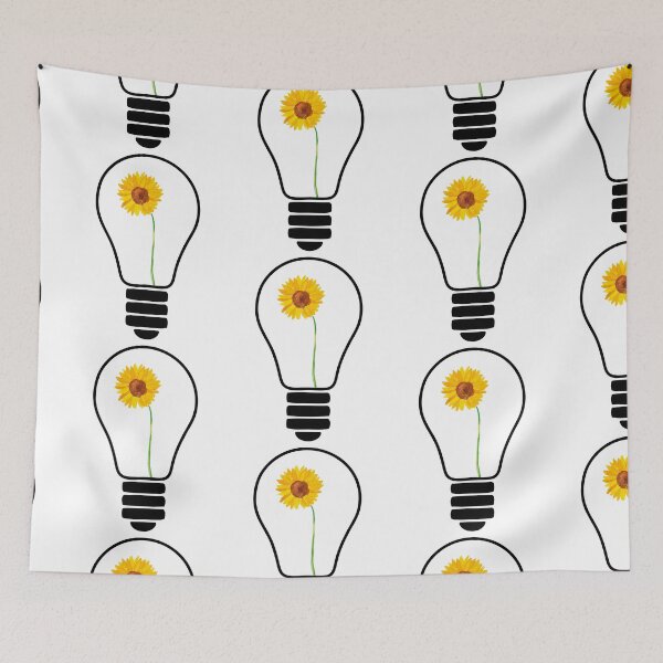 Item preview, Light Bulb With Yellow Flowers designed and sold by EIMgraphic.