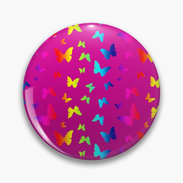Item preview, Beautiful Rainbow Butterfly Pattern with Gradient Pink background designed and sold by Jennykies.