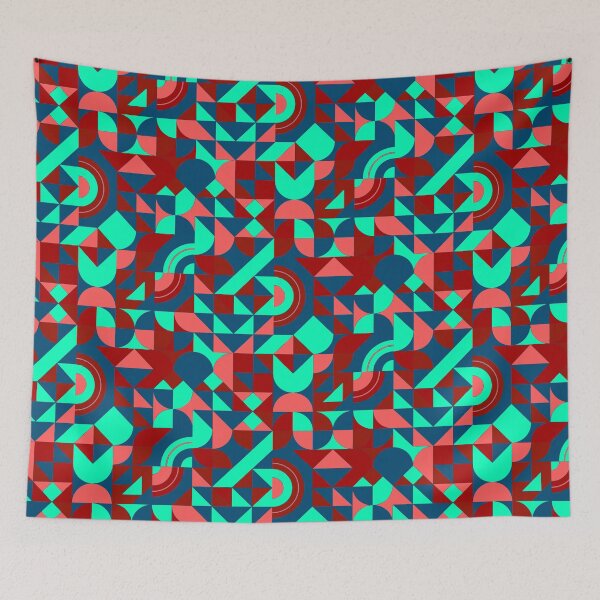 Item preview, geometric colorful patterns conceptual Art - Abstract Neo Geo graphic design designed and sold by Design Repo.
