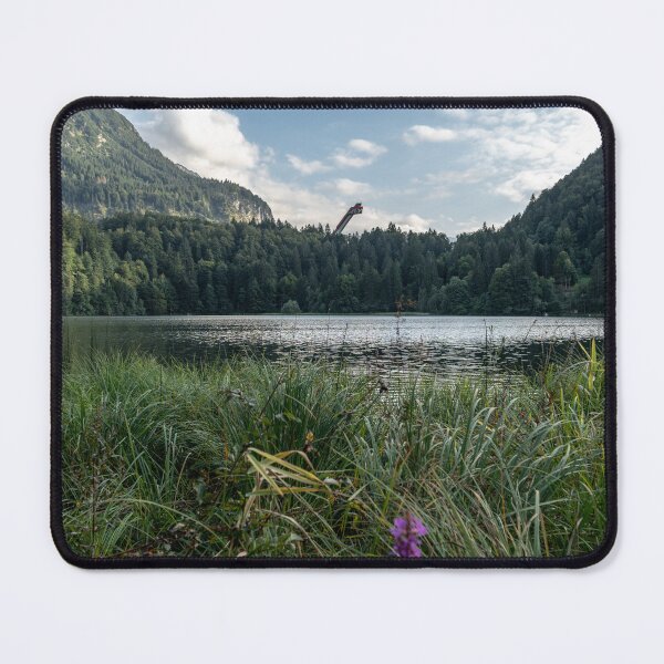 Item preview, Freibergsee and ski flying hill in Oberstdorf - Allgäu Alps designed and sold by xP42.