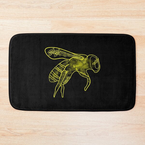 Item preview, Bee Bright Yellow Pollinator Insect Artful Illustration designed and sold by artfulnotebook.