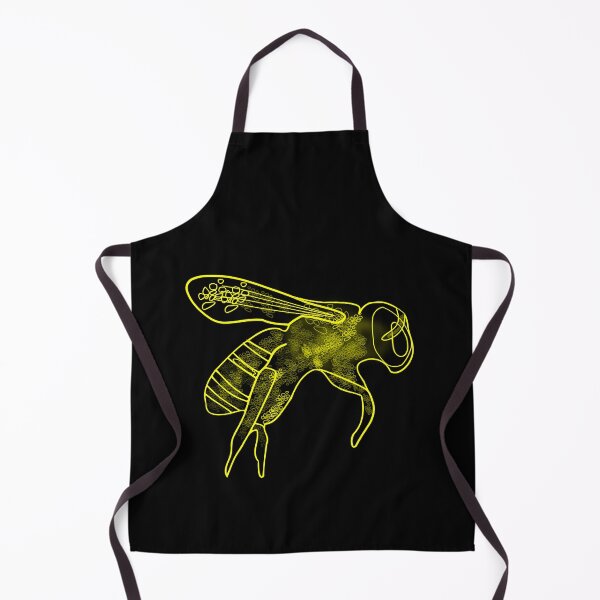Item preview, Bee Bright Yellow Pollinator Insect Artful Illustration designed and sold by artfulnotebook.