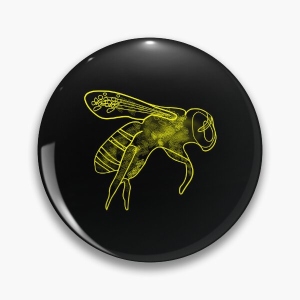 Item preview, Bee Bright Yellow Pollinator Insect Artful Illustration designed and sold by artfulnotebook.