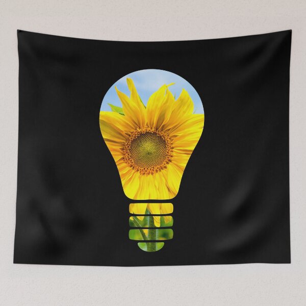 Item preview, Light Bulb With Yellow Flowers designed and sold by EIMgraphic.