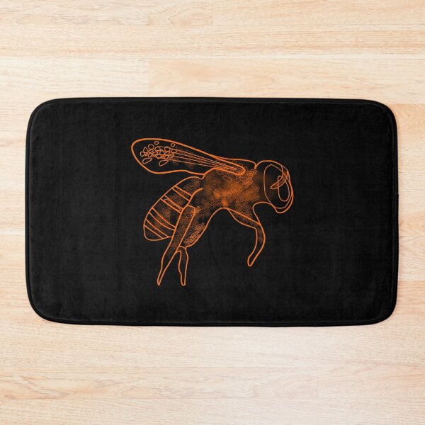 Item preview, Bee Orange Pollinator Insect Artful Illustration designed and sold by artfulnotebook.