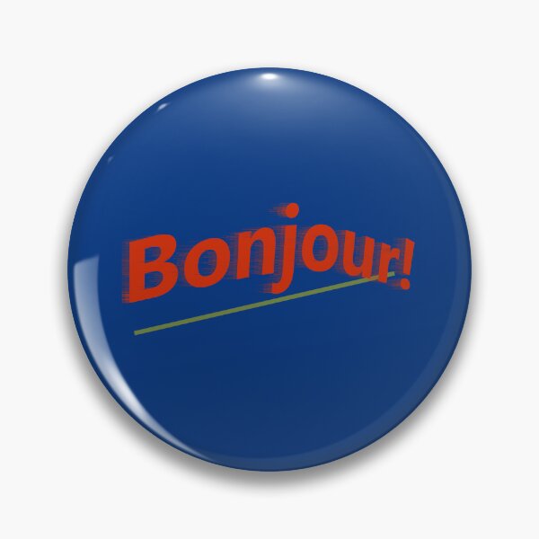 Item preview, Bonjour! (hello in French) designed and sold by lobodelnoir.
