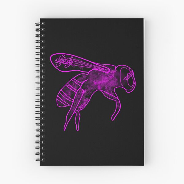 Item preview, Bee Pink Pollinator Insect Artful Illustration designed and sold by artfulnotebook.