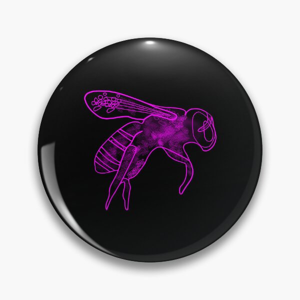 Item preview, Bee Pink Pollinator Insect Artful Illustration designed and sold by artfulnotebook.
