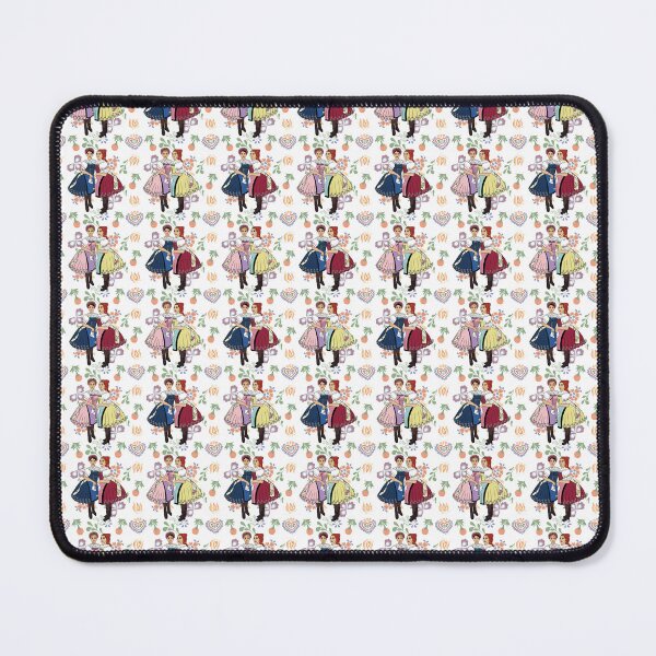 Item preview, Girls of Velke Pavlovice / Holky z Velke Pavlovic on patterned background, Czech folklore, Moravian folklore,  designed and sold by Folkiestore.
