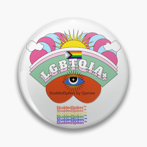 Item preview, LGBTQIA+ StuddedSpikes by Djamee designed and sold by Djamee.