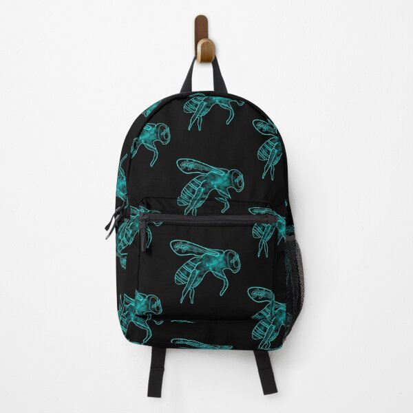 Item preview, Bee Turquoise Pollinator Insect Artful Illustration designed and sold by artfulnotebook.