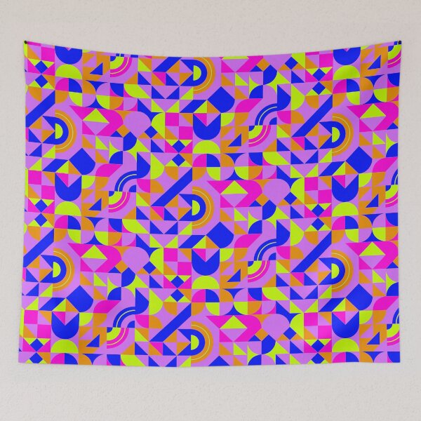 Item preview, geometric colorful patterns conceptual Art - Abstract Neo Geo graphic design designed and sold by Design Repo.