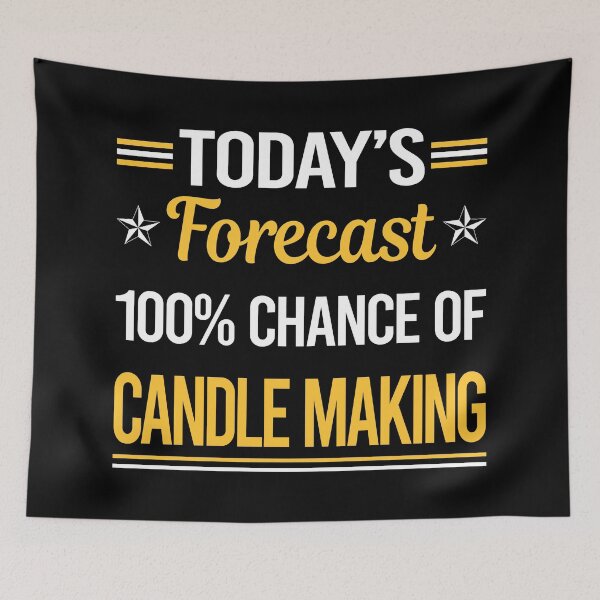 Item preview, Funny Today's Forecast Candle Making Candles designed and sold by TroyaBrewer.