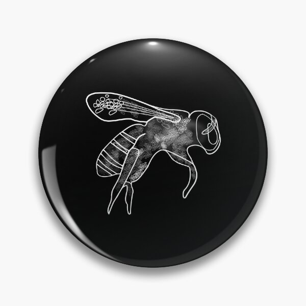 Item preview, Bee White Pollinator Insect Artful Illustration designed and sold by artfulnotebook.