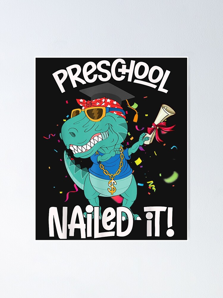 Pre-K Nailed It Dinosaur Dabbing Graduation T-Shirt Pre-K Nailed It Dinosaur Dabbing Graduation T-Shirt