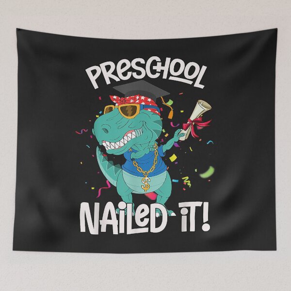 Item preview, Dabbing Preschool Pre-k Dinosaur T Rex Graduation Nailed It designed and sold by virnmjan.