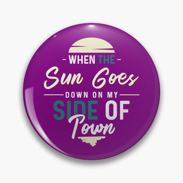 Item preview, When The Sun Goes Down On My Side Of Town | purple hoodie designed and sold by mvernondesigns.