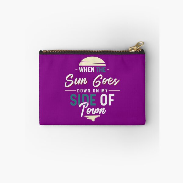 Item preview, When The Sun Goes Down On My Side Of Town | purple hoodie designed and sold by mvernondesigns.