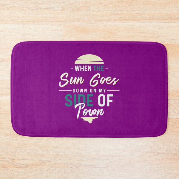 Item preview, When The Sun Goes Down On My Side Of Town | purple hoodie designed and sold by mvernondesigns.