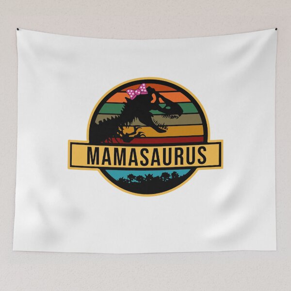 Item preview, Retro MamaSaurus Mother Funny T-Rex Dinosaurs designed and sold by PrintifyStyle.