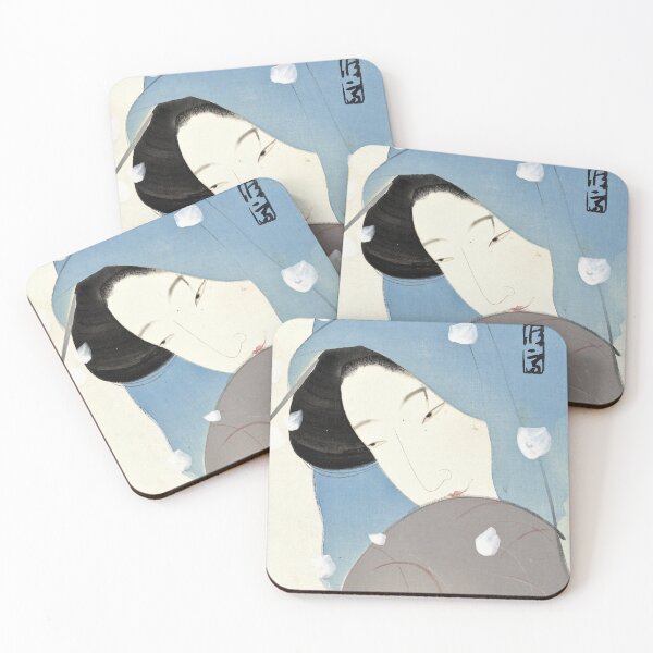 Item preview, Kitano Tsunetomi Vintage Japanese Art. The heroine Umekawa in the snow.  designed and sold by el-padre.