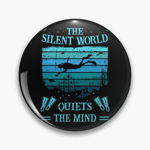 Item preview, Diver -Scuba Diving - Silent World-Quiets The Mind designed and sold by Shirt-Designs.