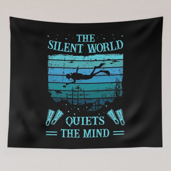 Item preview, Diver -Scuba Diving - Silent World-Quiets The Mind designed and sold by Shirt-Designs.