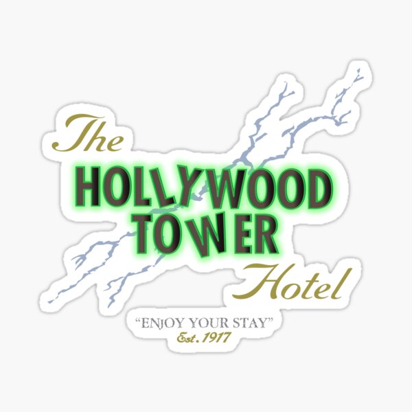 Hollywood Tower Hotel Sticker