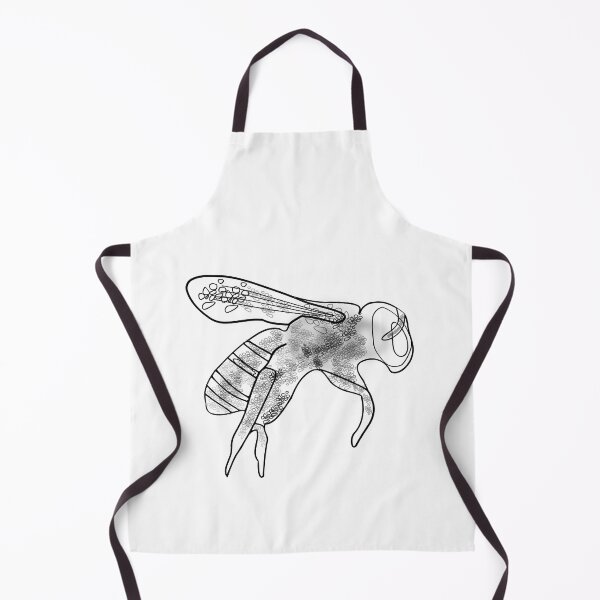 Item preview, Bee Black Pollinator Insect Artful Illustration designed and sold by artfulnotebook.