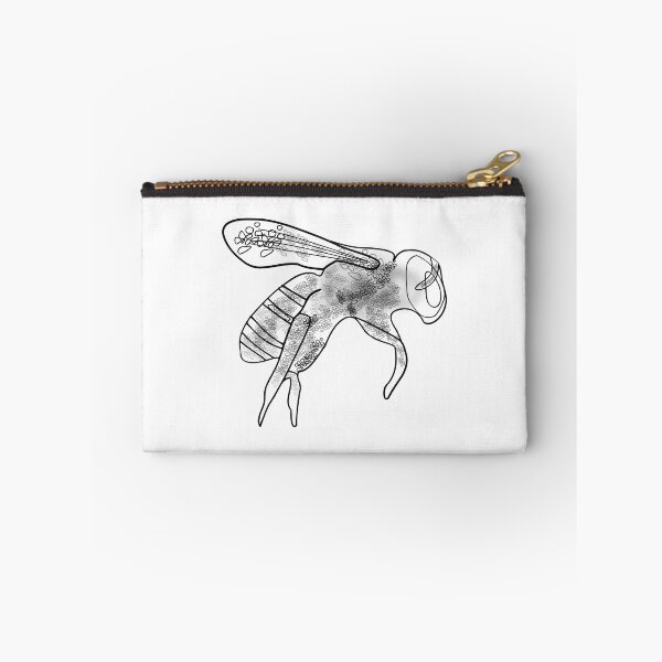 Item preview, Bee Black Pollinator Insect Artful Illustration designed and sold by artfulnotebook.