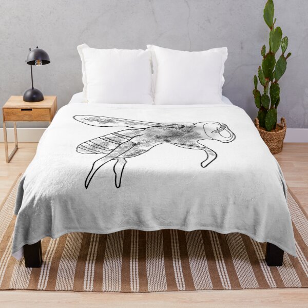Item preview, Bee Black Pollinator Insect Artful Illustration designed and sold by artfulnotebook.