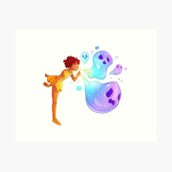 Bubble Ghosts Art Print