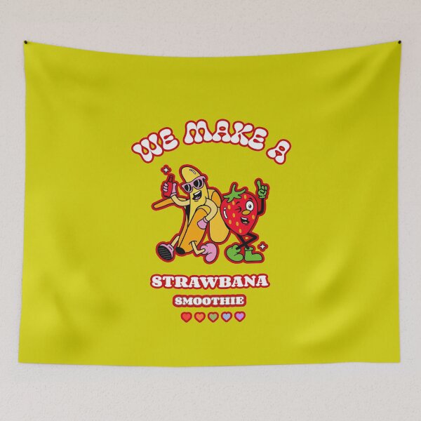 Item preview, Strawberry Banana Smoothie Drink Recipe designed and sold by JustAmbers.