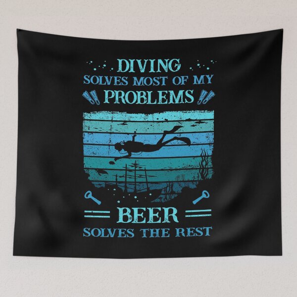 Item preview, Diver -Scuba - Diving Solves Most Of My Problems designed and sold by Shirt-Designs.