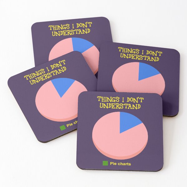 Item preview, Funny graph: Things I don't understand (pie charts) designed and sold by SolidEarthArt.