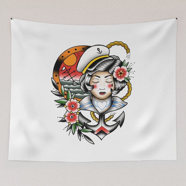 Item preview, FKJ striped tattoo flash designed and sold by franckfkj.