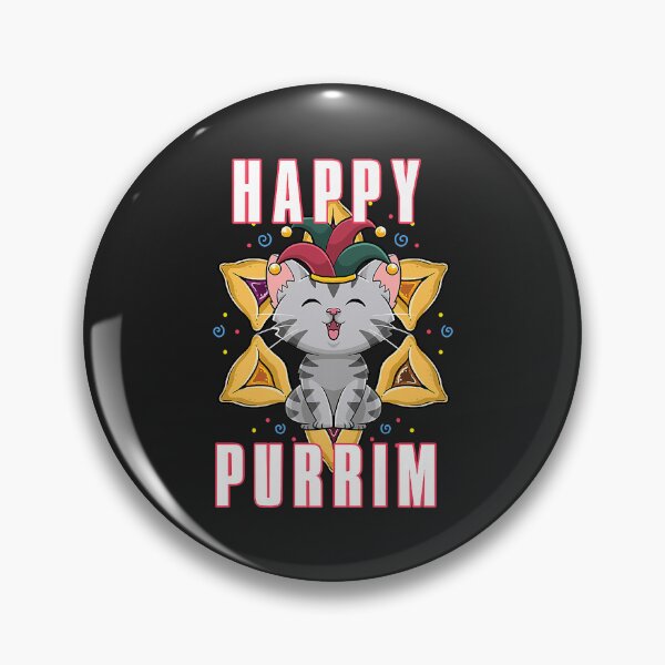 Item preview, Happy Purim Jewish Holiday Purrim Funny Cat Hebrew Jew Premium designed and sold by virnmjan.
