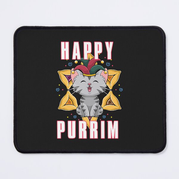 Item preview, Happy Purim Jewish Holiday Purrim Funny Cat Hebrew Jew Premium designed and sold by virnmjan.