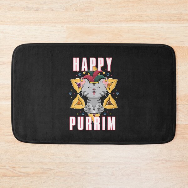 Item preview, Happy Purim Jewish Holiday Purrim Funny Cat Hebrew Jew Premium designed and sold by virnmjan.