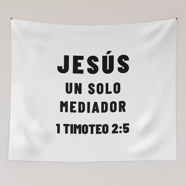 Item preview, 1 Timothy 2:5 Jesus Only Mediator Spanish Bible Verse designed and sold by NombresDeJesus.