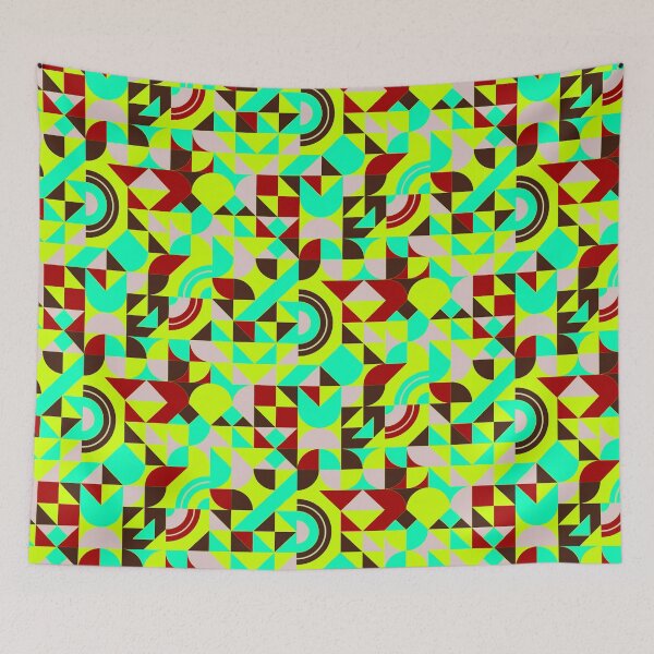 Item preview, geometric colorful patterns conceptual Art - Abstract Neo Geo graphic design designed and sold by Design Repo.