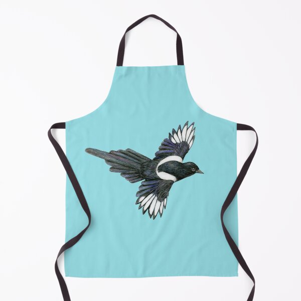 Item preview, Flying magpie pencil illustration designed and sold by Bwiselizzy.