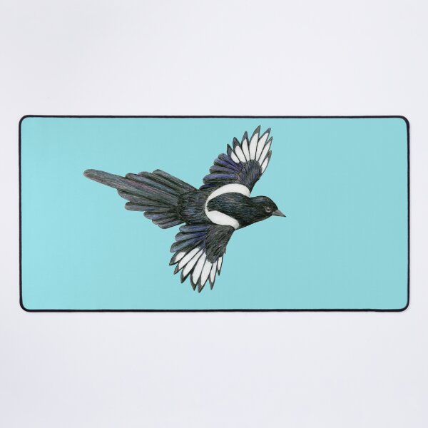 Item preview, Flying magpie pencil illustration designed and sold by Bwiselizzy.