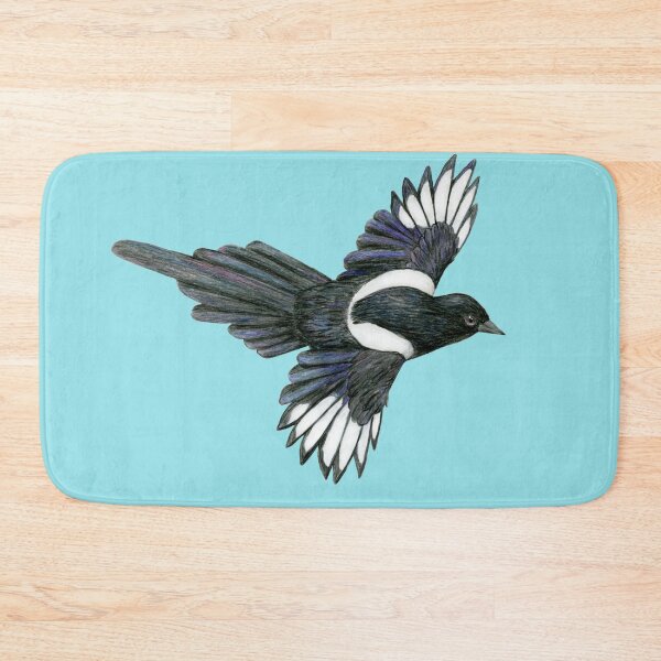 Item preview, Flying magpie pencil illustration designed and sold by Bwiselizzy.