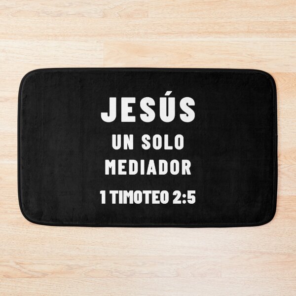Item preview, 1 Timothy 2:5 Jesus Only Mediator Spanish Bible Verse designed and sold by NombresDeJesus.