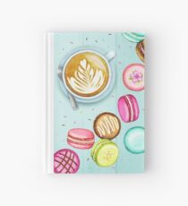 Latte and Macarons Hardcover Journal