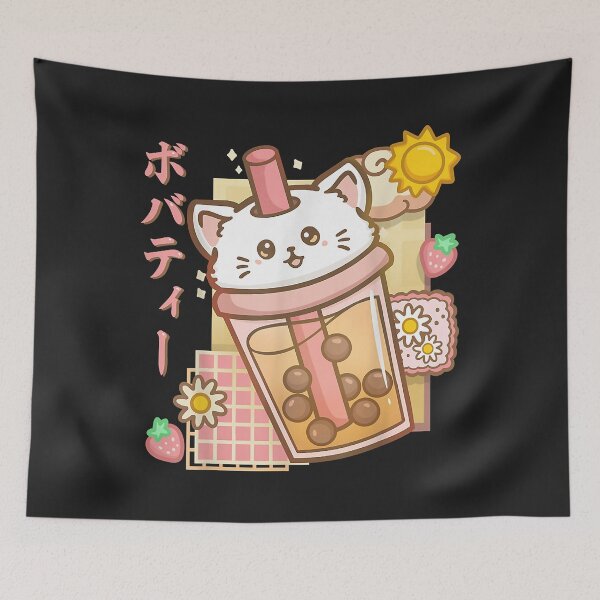 Item preview, Cat Boba Tea Bubble Tea Anime Kawaii Neko Shirt Cat Boba Tea designed and sold by JeffreyMCombs.