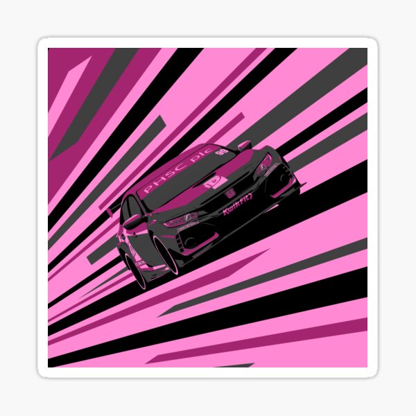 Touring Car Racing Stickers for Sale