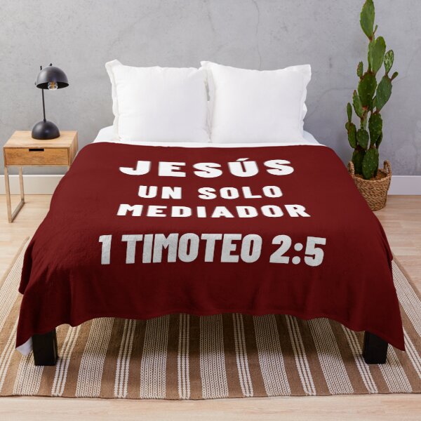 Item preview, 1 Timothy 2:5 Jesus Only Mediator Spanish Bible Verse designed and sold by NombresDeJesus.